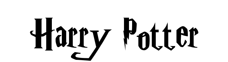 type in harry potter font