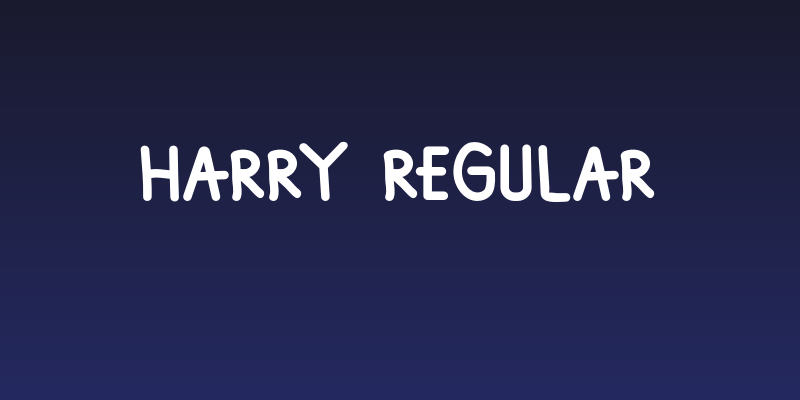 Harry Regular Social Header