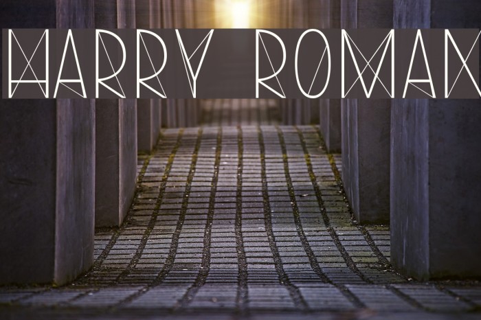 Harry Roman Font examples