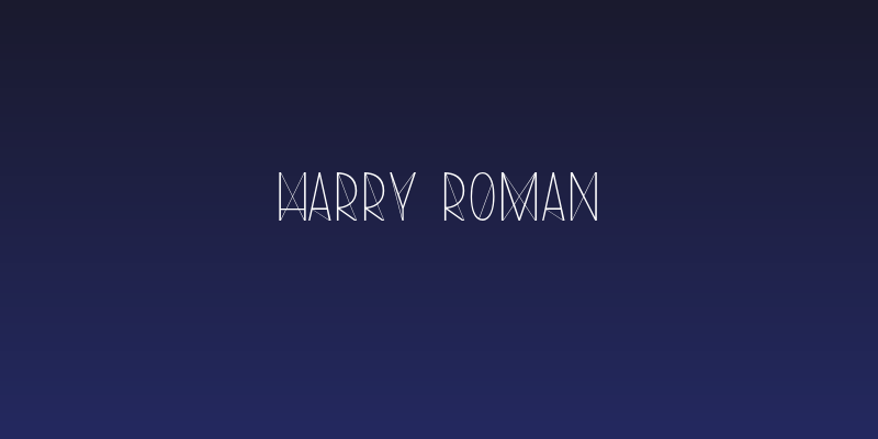 Harry Roman Social Header