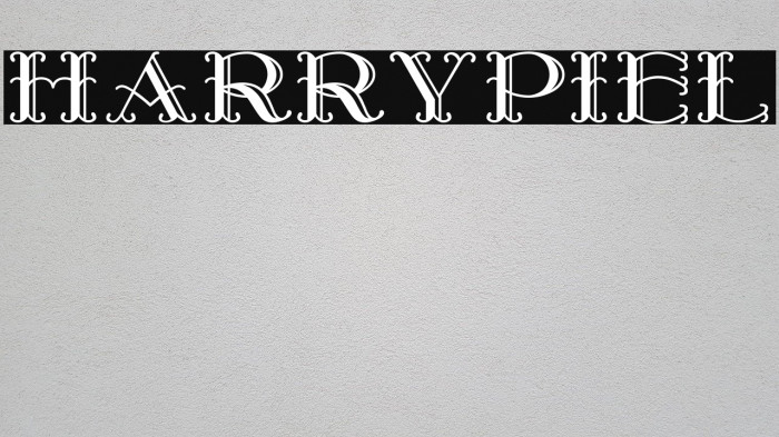 HarryPiel Font examples