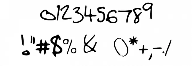 Harry_font__YOURSSINCERELYLARRY_ Font OTHER CHARS