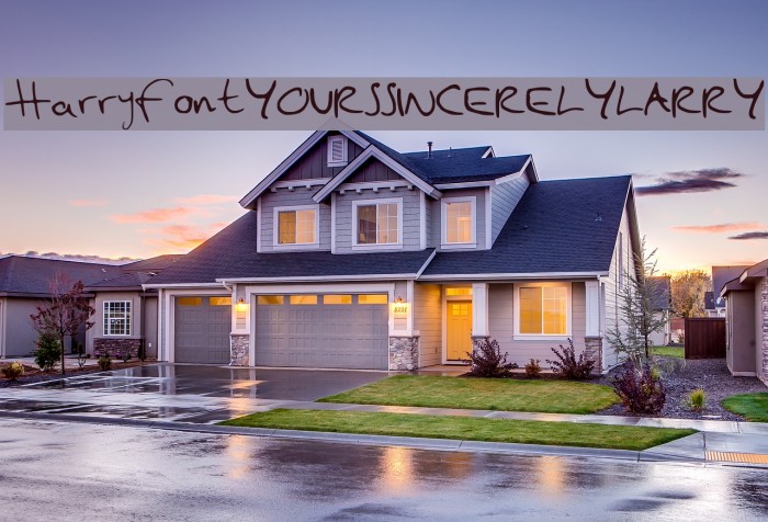 Harry_font__YOURSSINCERELYLARRY_ Example 1