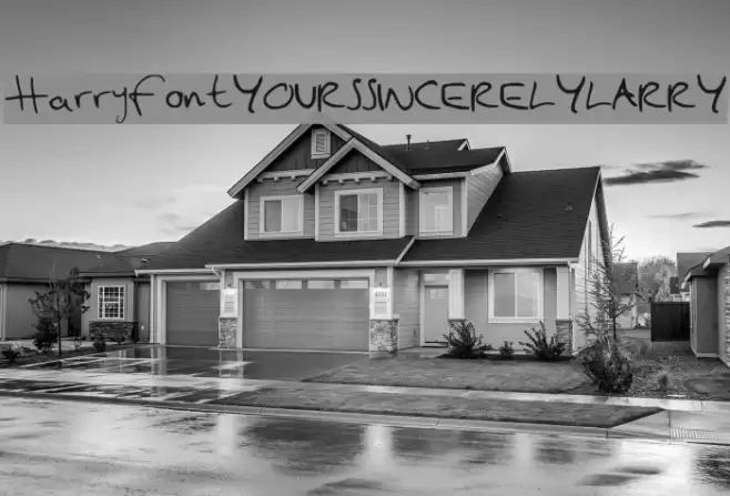 Harry_font__YOURSSINCERELYLARRY_ Font examples