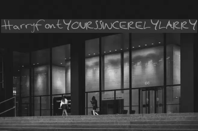 Harry_font__YOURSSINCERELYLARRY_ Font examples