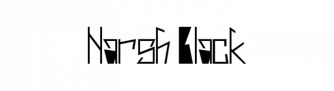 Harsh Black  font caratteri gratis