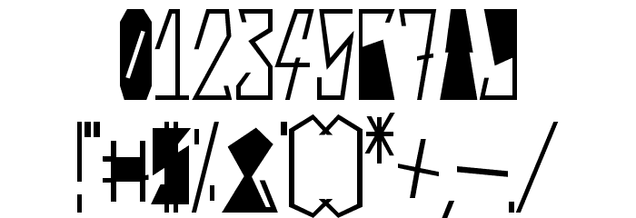 Harsh Black Font OTHER CHARS