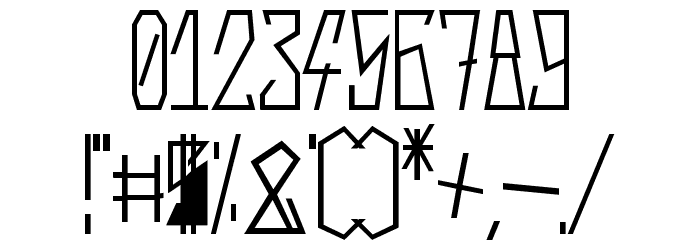 Harsh Bold Font OTHER CHARS