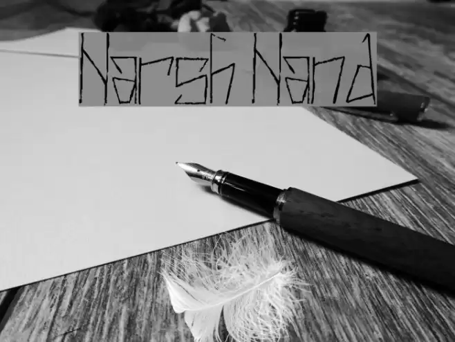 Harsh Hand Font examples