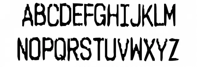 Harsh language AC Шрифта ВЕРХНИЙ