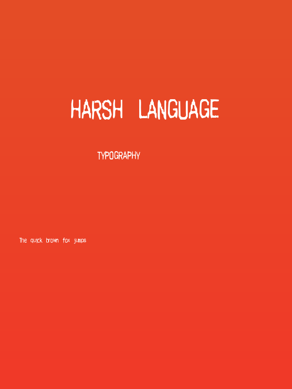 Harsh language Poster