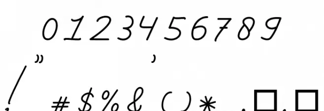 Harshita Font OTHER CHARS