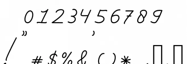 Harshita Font OTHER CHARS