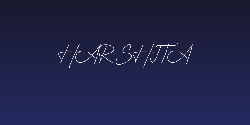 Harshita Social Header