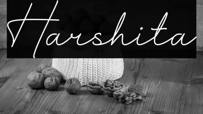 Harshita Font examples