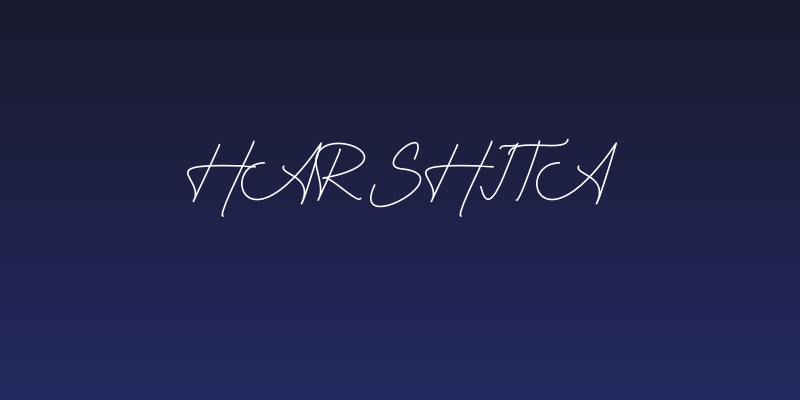 Harshita Social Header