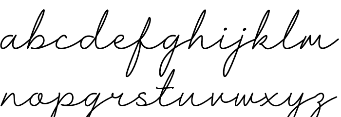 Harshita Font LOWERCASE