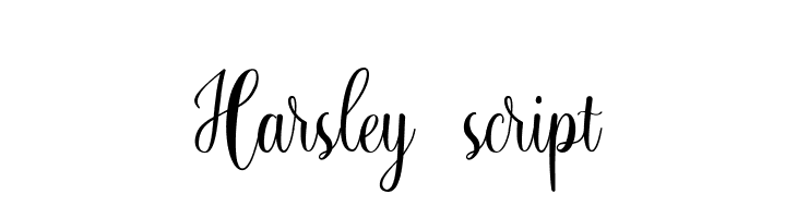 Harsley script  لخطوط تنزيل