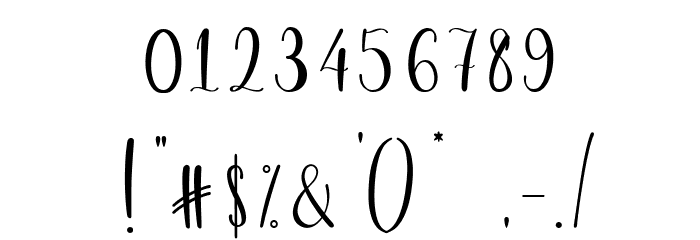 Harsley script Font OTHER CHARS