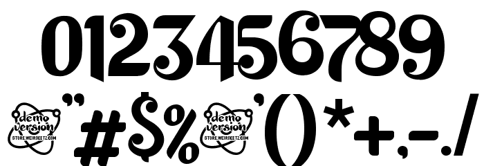 Harson-Demo Font OTHER CHARS