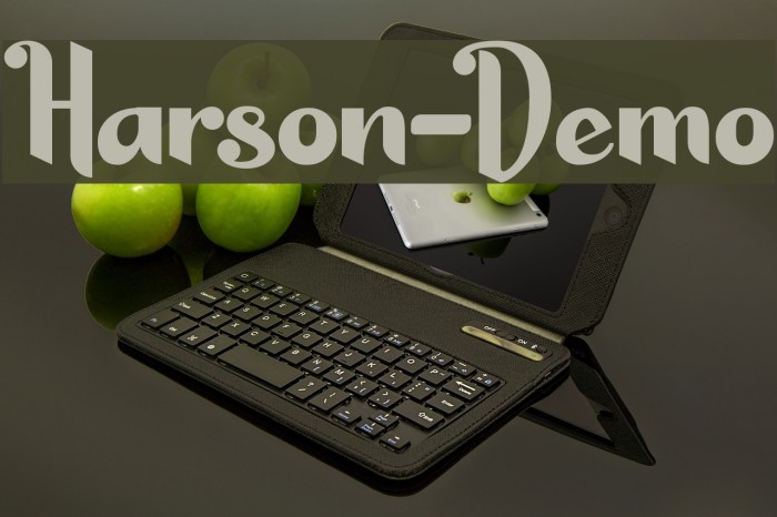 Harson-Demo Font examples