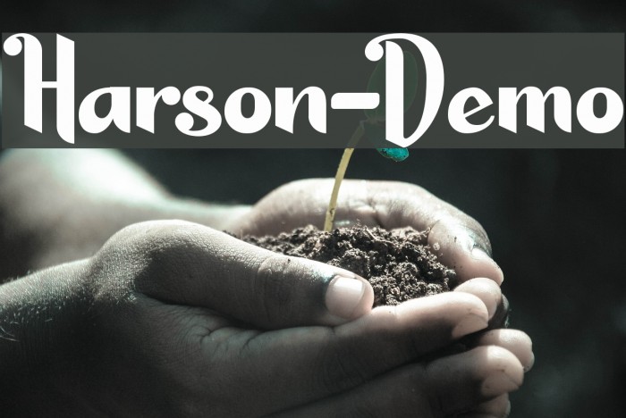 Harson-Demo Font examples