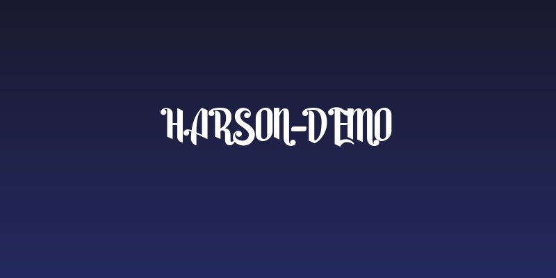 Harson-Demo Social Header