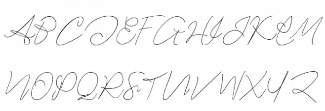 Hartford フォント 大文字