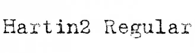 Hartin2 Regular  フリーフォントのダウンロード