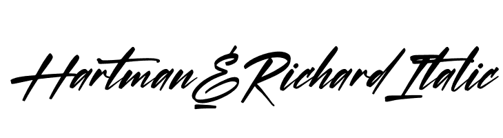 Hartman & Richard Italic  नि: शुल्क फ़ॉन्ट्स डाउनलोड
