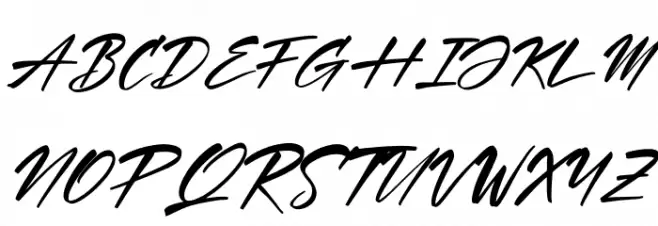 Hartman & Richard Italic Schriftart Groß