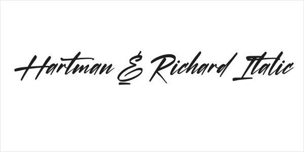 Hartman & Richard Italic Logo