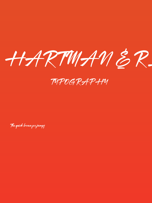 Hartman & Richard Poster