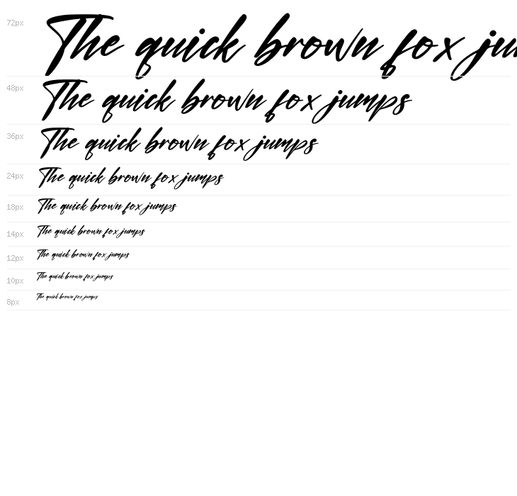 Hartman Smith Italic Waterfall