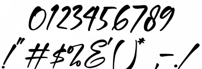 Hartman Smith Font OTHER CHARS