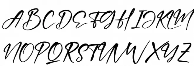 Hartman Smith Schriftart Groß