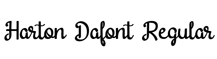 Harton Dafont Regular  フリーフォントのダウンロード