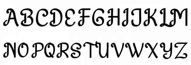 Harton Dafont Regular Schriftart Groß