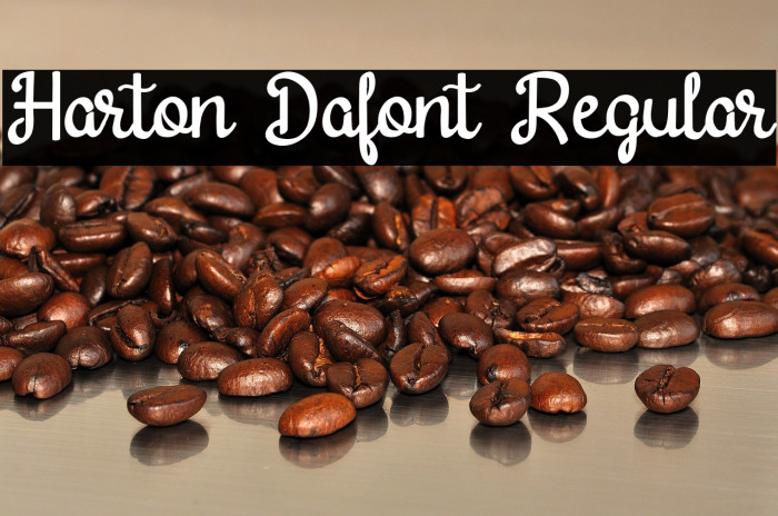 Harton Dafont Regular Example 2