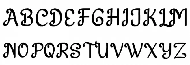 HartonDafont-Regular Schriftart Groß