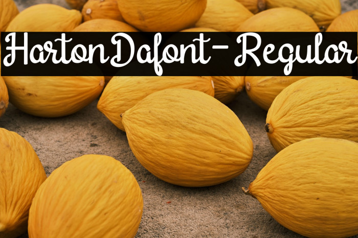 HartonDafont-Regular Example 1