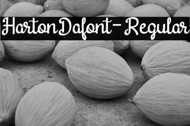 HartonDafont-Regular Font examples