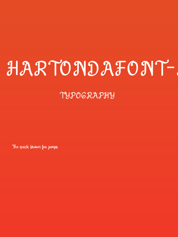 HartonDafont-Regular Poster