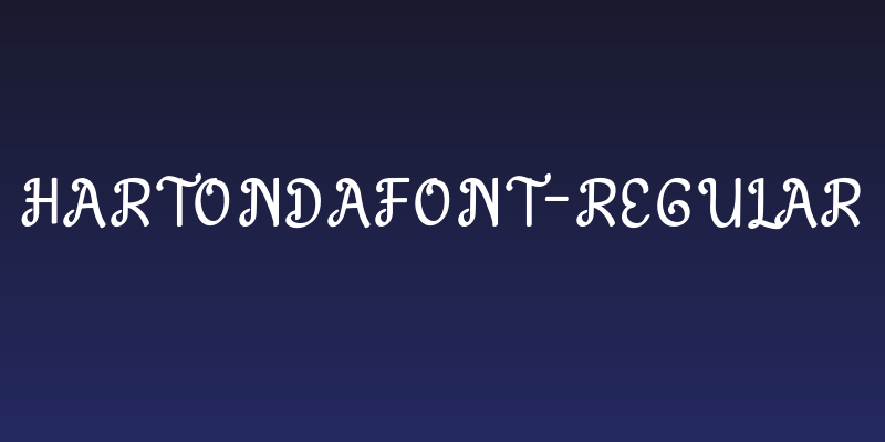 HartonDafont-Regular Social Header