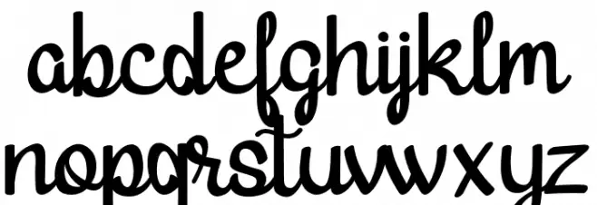 HartonDafont-Regular Font LOWERCASE