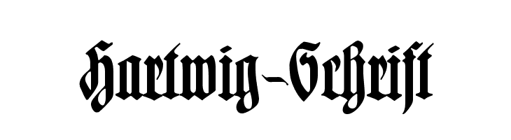 Hartwig-Schrift Font