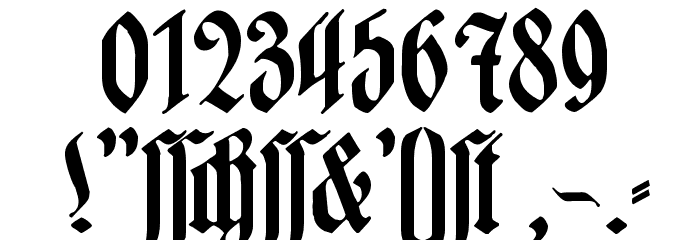 Hartwig-Schrift Font OTHER CHARS