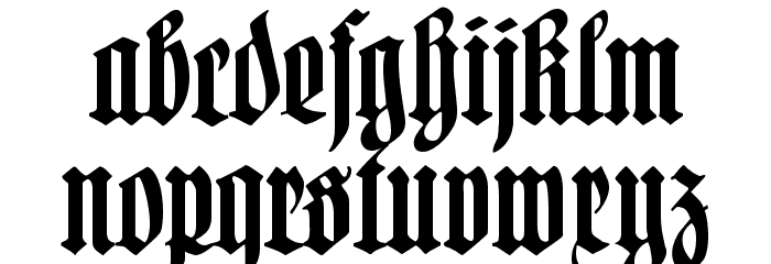 Hartwig-Schrift Font LOWERCASE