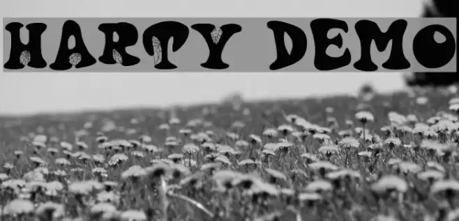 Harty Demo Font examples