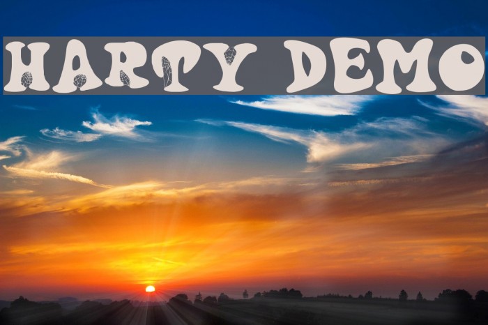 Harty Demo Font examples